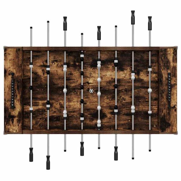 Fußballtisch 2 pcs Geräucherte Eiche 146,5 x 74 x 85 cm