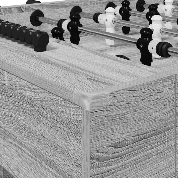 Fußballtisch 2 pcs Graues Sonoma 146,5 x 74 x 85 cm