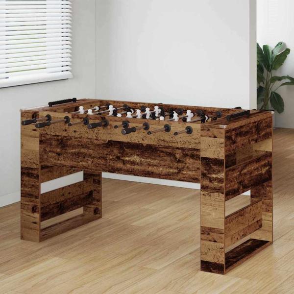 ARDEBO.de - Fußballtisch 2 pcs Altholz 146,5 x 74 x 85 cm Holzwerkstoff