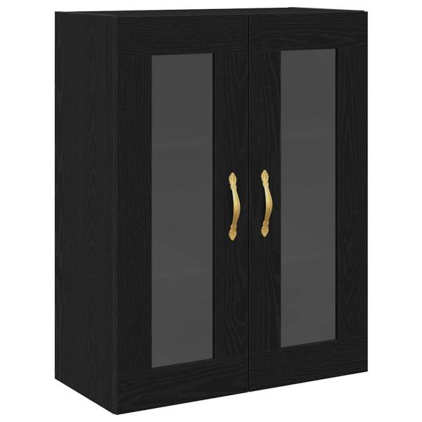 Highboard 2 pcs Schwarz Eichen-Optik 69,5 x 34 x 180 cm