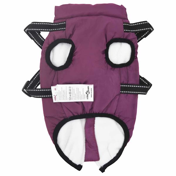 Hundemantel Lila L24 Fleece und Polyester