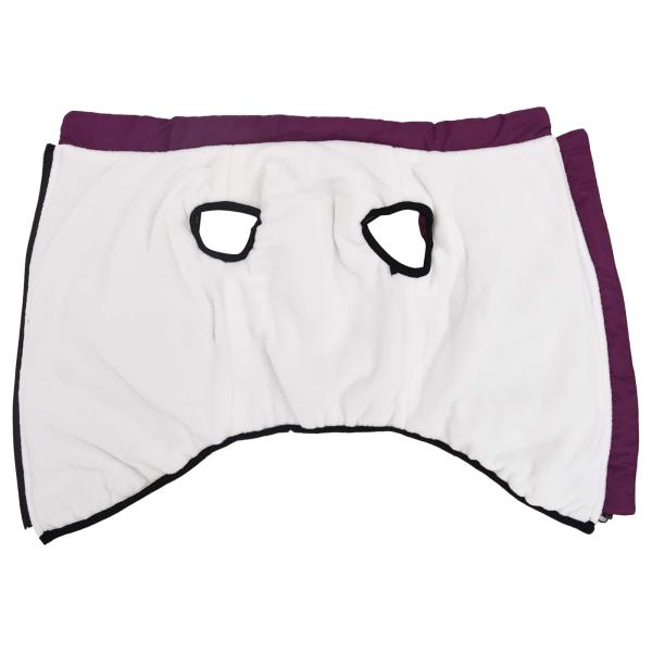 Hundemantel mit Geschirr Lila 3XL Fleece und Polyester