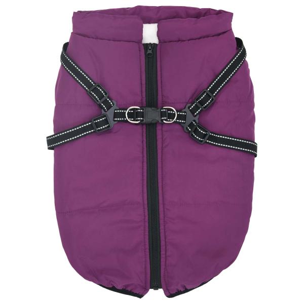 Hundemantel Lila L48 Fleece und Polyester