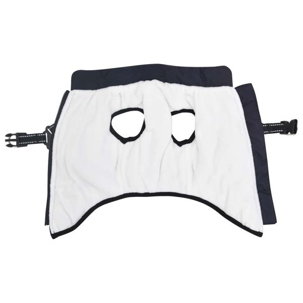 Hundemantel mit Geschirr Marineblau S Fleece und Polyester