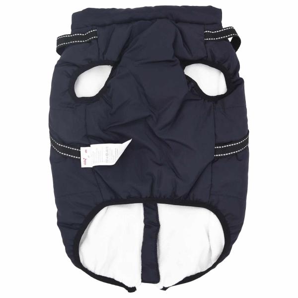 Hundemantel mit Geschirr Marineblau 3XL Fleece und Polyester