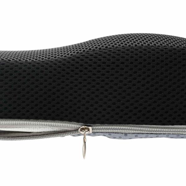 Kopfkissen mit Kissen Schwarz 46 x 38 x 8 cm Netzgewebe