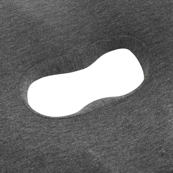 Kopfkissen mit Kissen Dunkelgrau 42 x 37 x 8 cm Baumwolle