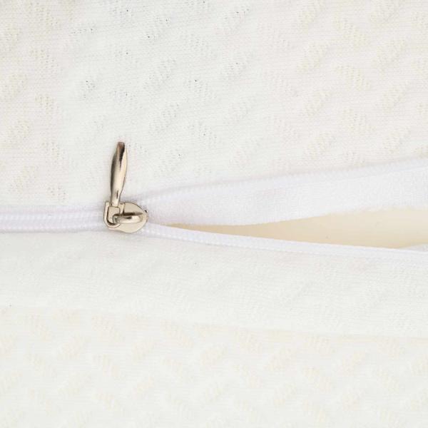 Kopfkissen mit Kissen Weiß 59 x 38 x 14 cm Polyester