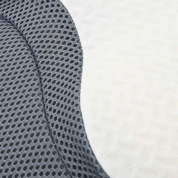 Kopfkissen mit Kissen Weiß 60 x 37 x 13 cm Polyester