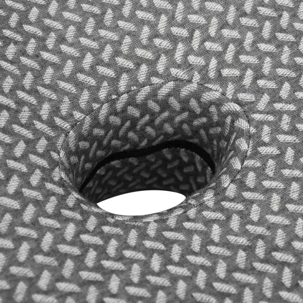 Kopfkissen mit Kissen Grau 60 x 37 x 13 cm Polyester