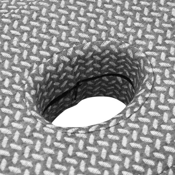 Kopfkissen mit Kissen Grau 55 x 36 x 10 cm Polyester