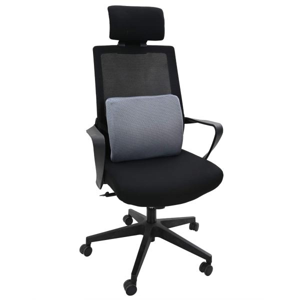 Kopfkissen mit Kissen Grau 34 x 31,5 x 12 cm Netzgewebe