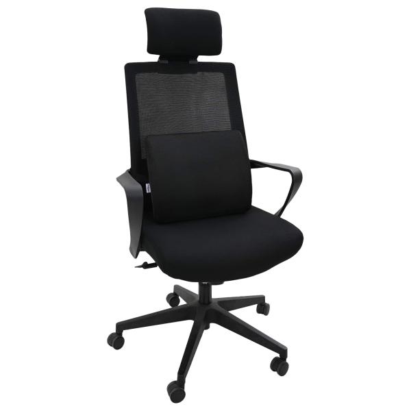 Kopfkissen mit Kissen Schwarz 34 x 31,5 x 12 cm Netzgewebe