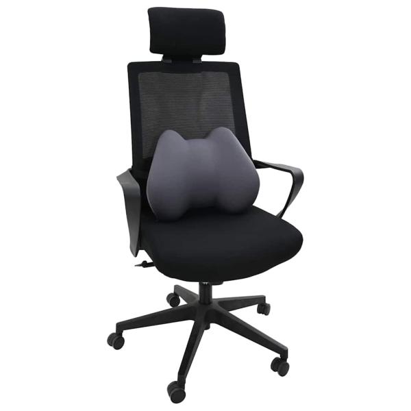 Kopfkissen mit Kissen Grau 42 x 32 x 14 cm Polyester