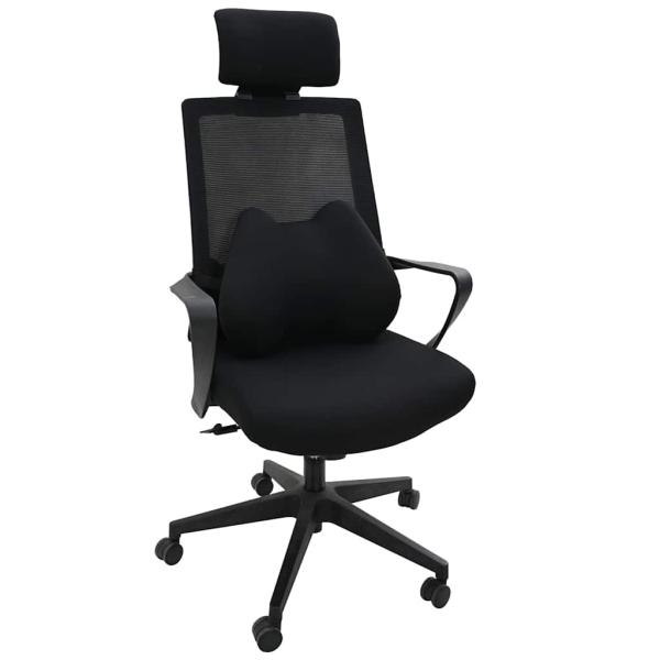 Kopfkissen mit Kissen Schwarz 42 x 32 x 14 cm Polyester