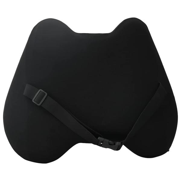 Kopfkissen mit Kissen Schwarz 42 x 32 x 14 cm Polyester