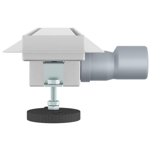 Duschabfluss mit Glasabdeckung Silber 50 cm Edelstahl 304