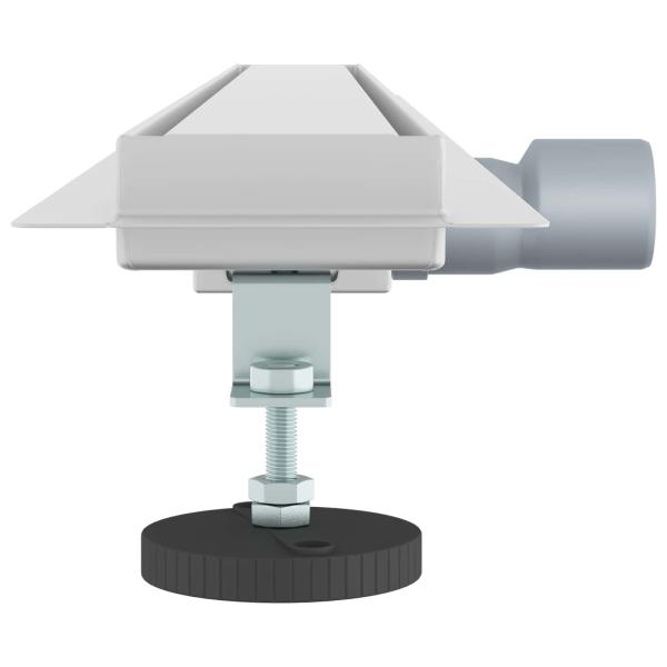 Duschabfluss mit Glasabdeckung Silber 90 cm Edelstahl 304