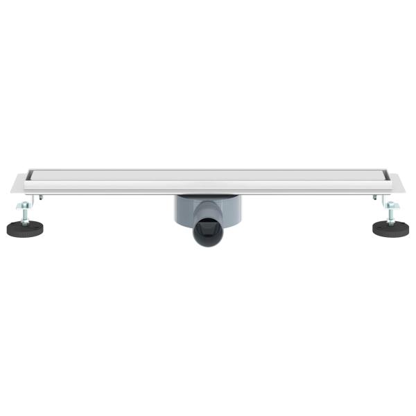 Duschablauf 2-in-1 mit 360° Siphon Silber 60 cm Edelstahl 304