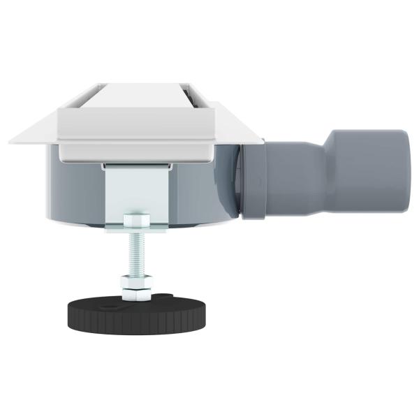 Duschablauf 2-in-1 mit 360° Siphon Silber 60 cm Edelstahl 304