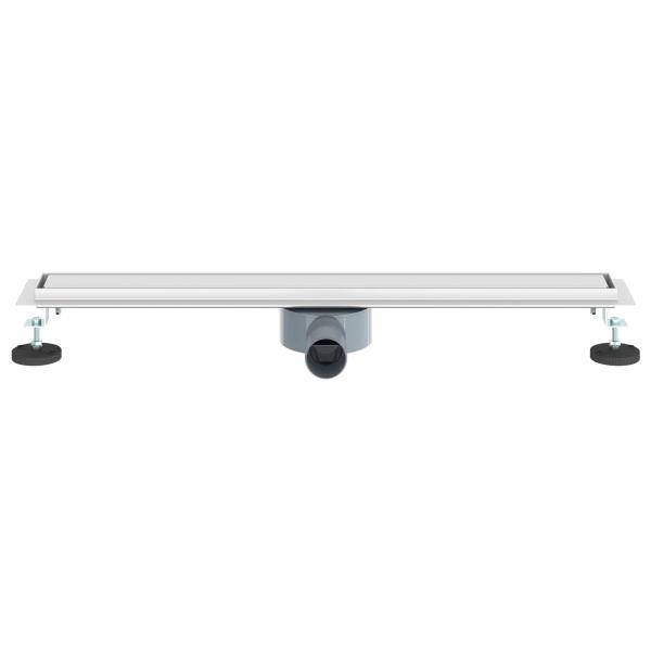 Duschablauf 2-in-1 mit 360° Siphon Silber 70 cm Edelstahl 304