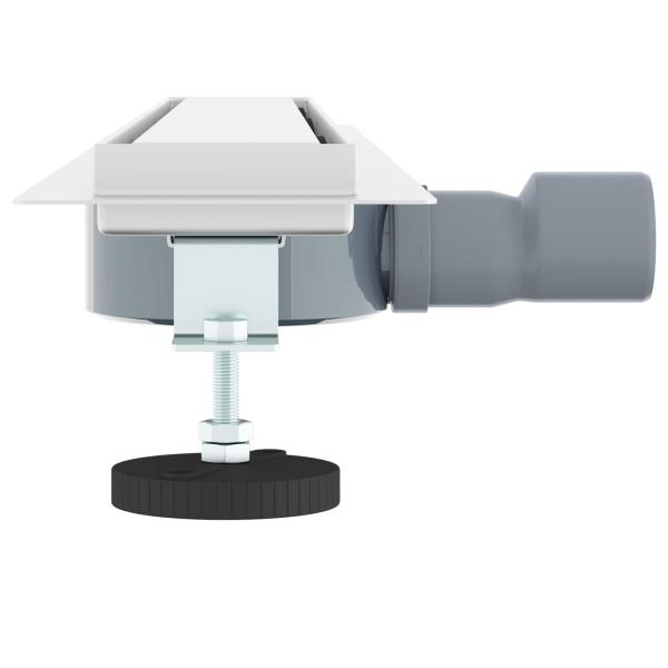 Duschablauf 2-in-1 mit 360° Siphon Silber 70 cm Edelstahl 304