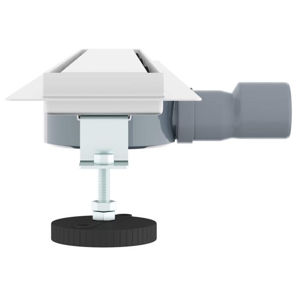 Duschablauf 2-in-1 mit 360° Siphon Silber 80 cm Edelstahl 304