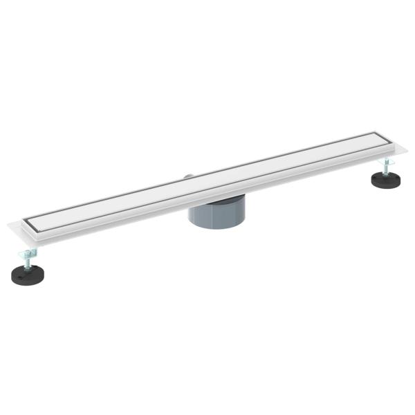 Duschablauf 2-in-1 mit 360° Siphon Silber 80 cm Edelstahl 304