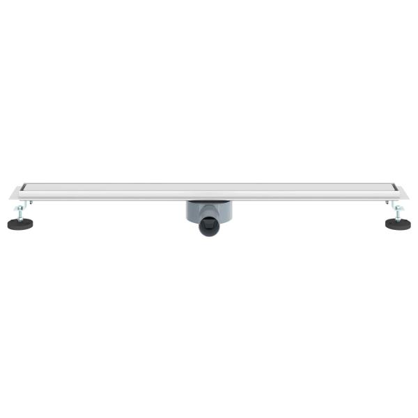 Duschablauf 2-in-1 mit 360° Siphon Silber 90 cm Edelstahl 304