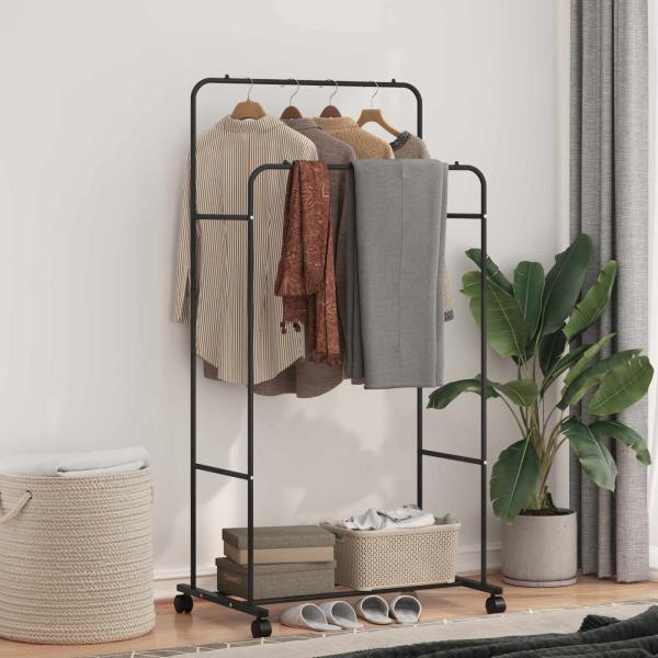 Kleiderständer Uni Schwarz