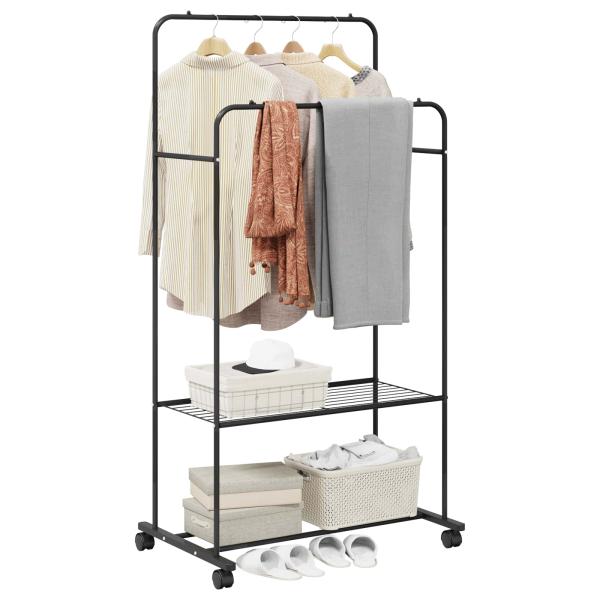 Kleiderständer Uni Schwarz