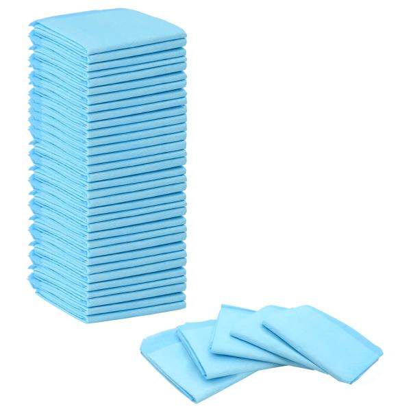 ARDEBO.de - Haustier Training Pad 50 pcs Blau und Weiß 60 x 45 cm