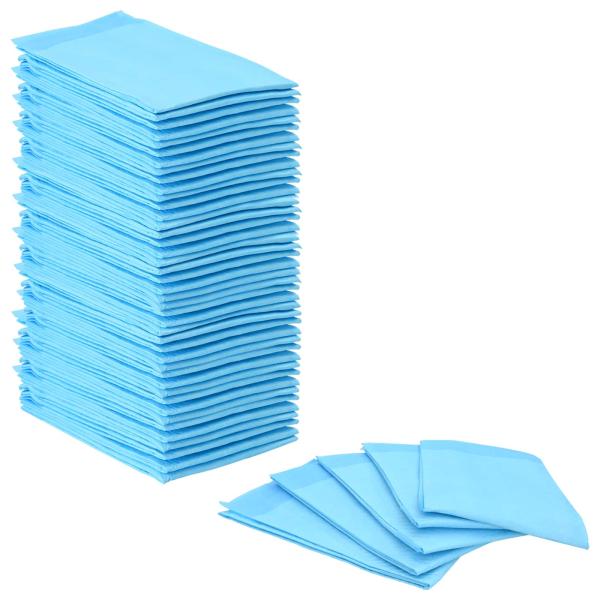 ARDEBO.de - Haustier Training Pad 50 pcs Blau und Weiß 60 x 60 cm