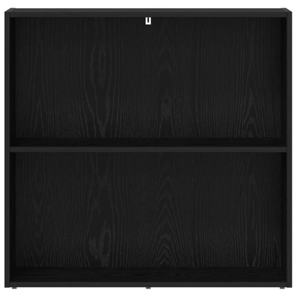 Bücherregal Schwarz Eichen-Optik 60 x 30 x 76.5 cm