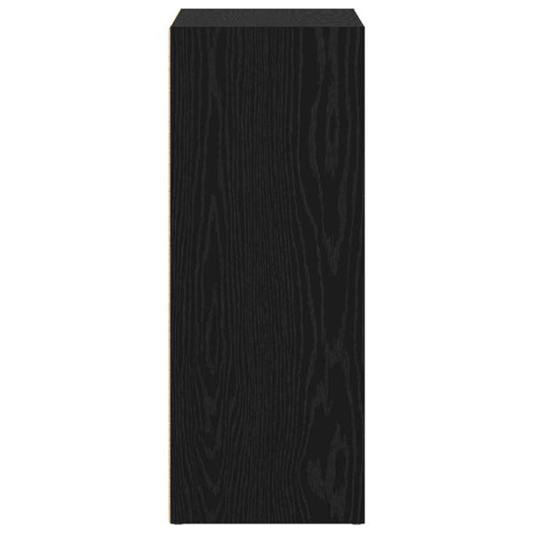 Bücherregal Schwarz Eichen-Optik 60 x 30 x 76.5 cm