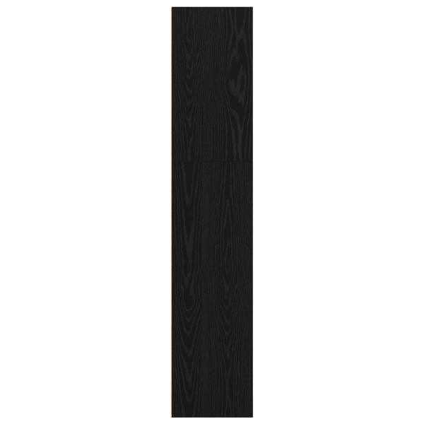 Bücherregal Schwarz Eichen-Optik 80 x 30 x 151,5 cm