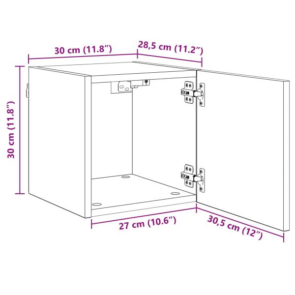 TV-Schränk Altholz 30,5 x 30 x 30 cm Holzwerkstoff