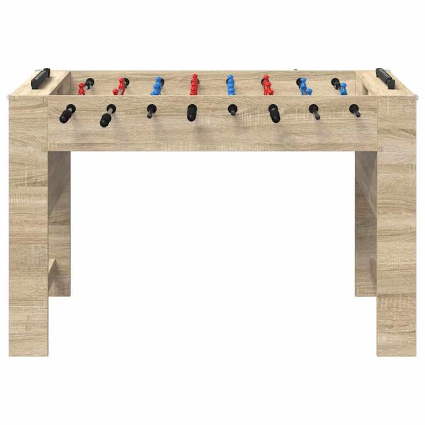 Tischfußballtisch Sonoma-Eiche 125 x 60,5 x 80 cm Holzwerkstoff