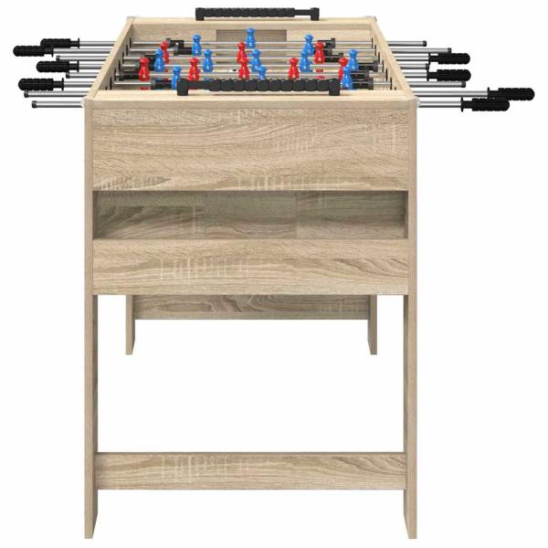 Tischfußballtisch Sonoma-Eiche 125 x 60,5 x 80 cm Holzwerkstoff