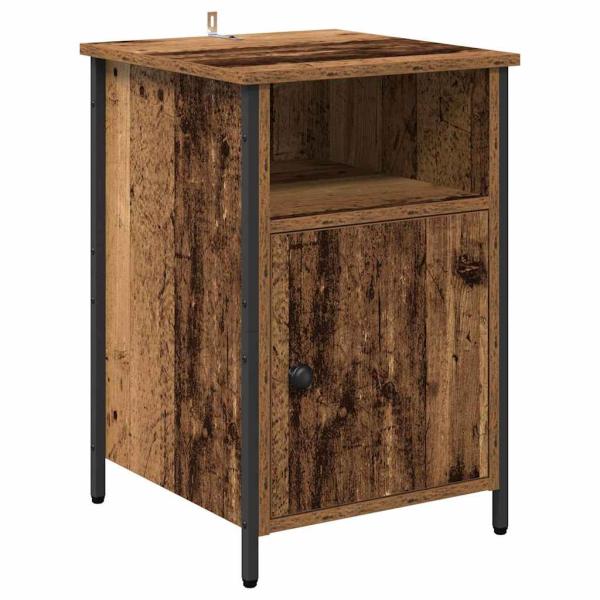 Nachttisch 2 pcs Altholz 40 x 42 x 60 cm Holzwerkstoff