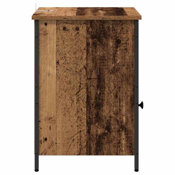 Nachttisch 2 pcs Altholz 40 x 42 x 60 cm Holzwerkstoff