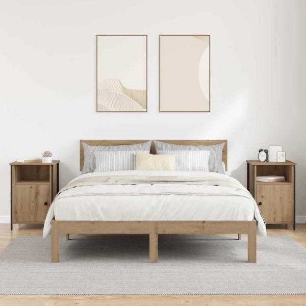 Nachttisch 2 pcs Artisan-Eiche 40 x 42 x 60 cm Holzwerkstoff