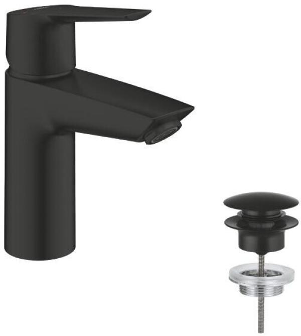 GROHE Quickfix Start Einhebel Waschtischarmatur, 1/2", S-Size, mattschwarz (235512432)