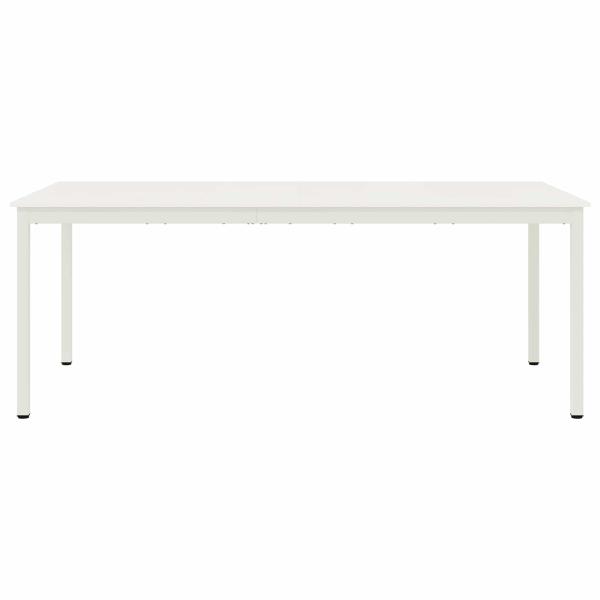 Esstisch Weiß 200 x 100 x 75 cm Massives Kiefernholz