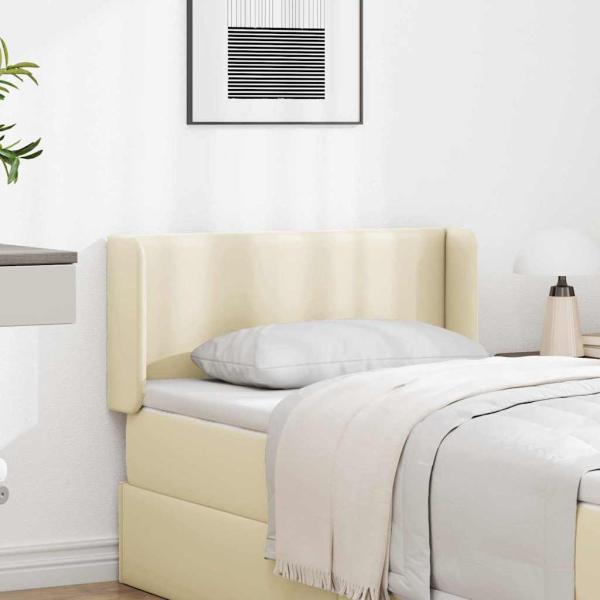 ARDEBO.de - Kopfteil Ohr Creme 40,5 x 40,5 x 4 cm PVC