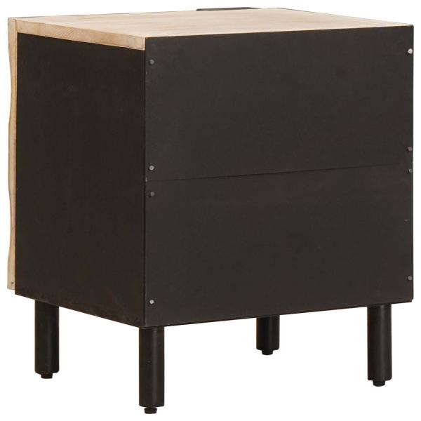 Nachttisch Weiß 40 x 33,5 x 46 cm Massivholz Mango