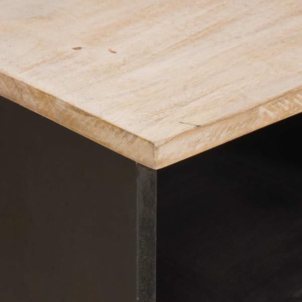 TV-Schränk Weiße gewaschene Oberfläche 70 x 33,5 x 46 cm