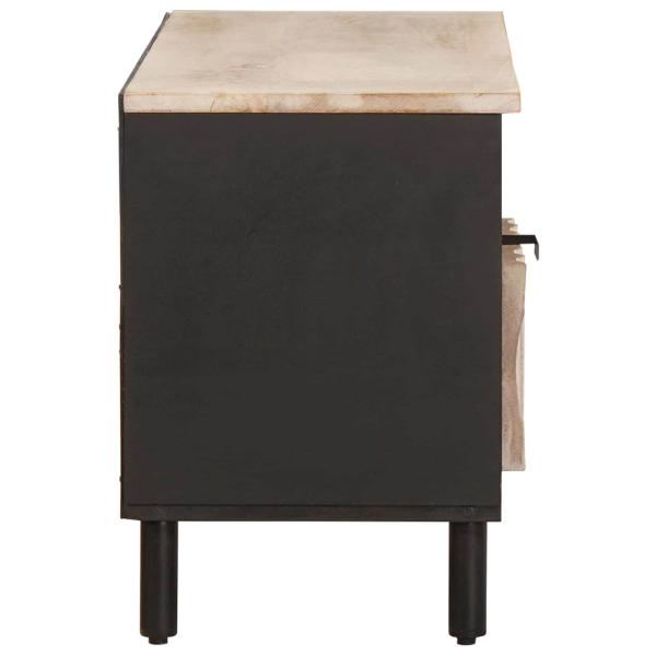 TV-Schränk Weiße gewaschene Oberfläche 100 x 33,5 x 46 cm