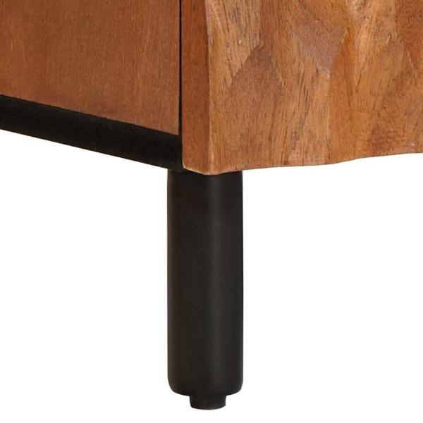 ARDEBO.de - TV-Schränk mit Tür Akazienbraune Oberfläche 105 x 33,5 x 46 cm