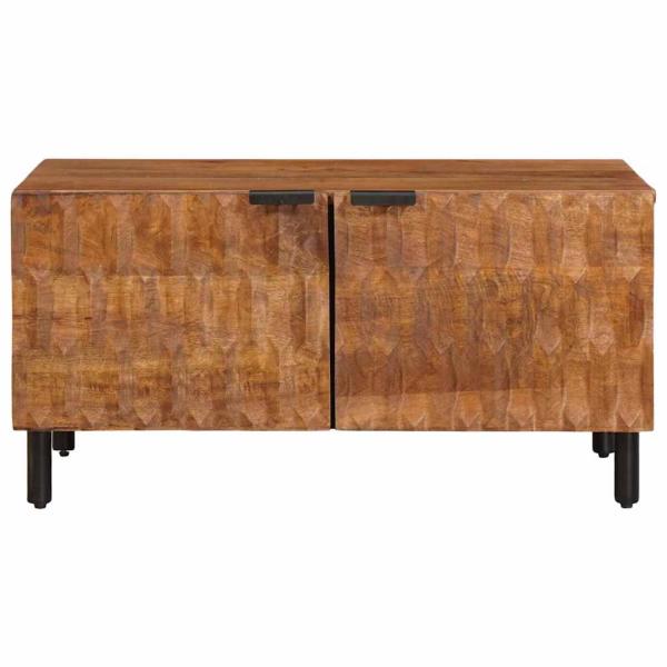 Couchtisch Braun 80 x 50 x 40 cm Massivholz Mango